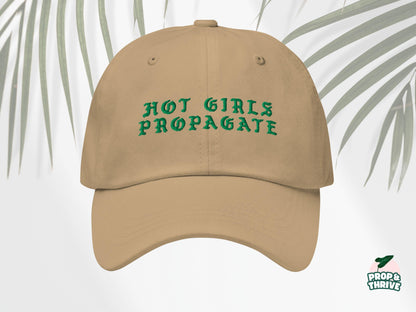 "Hot Girls Propagate" Embroidered Dad Hat