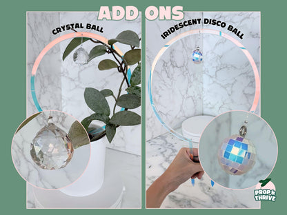 Iridescent Acrylic Round Trellis