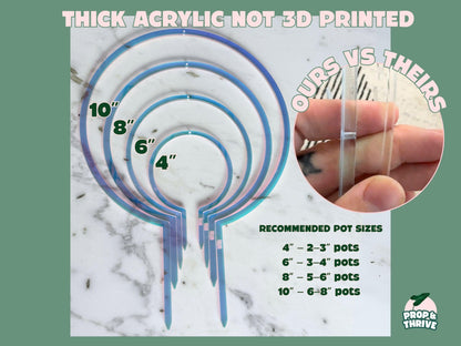 Iridescent Acrylic Round Trellis