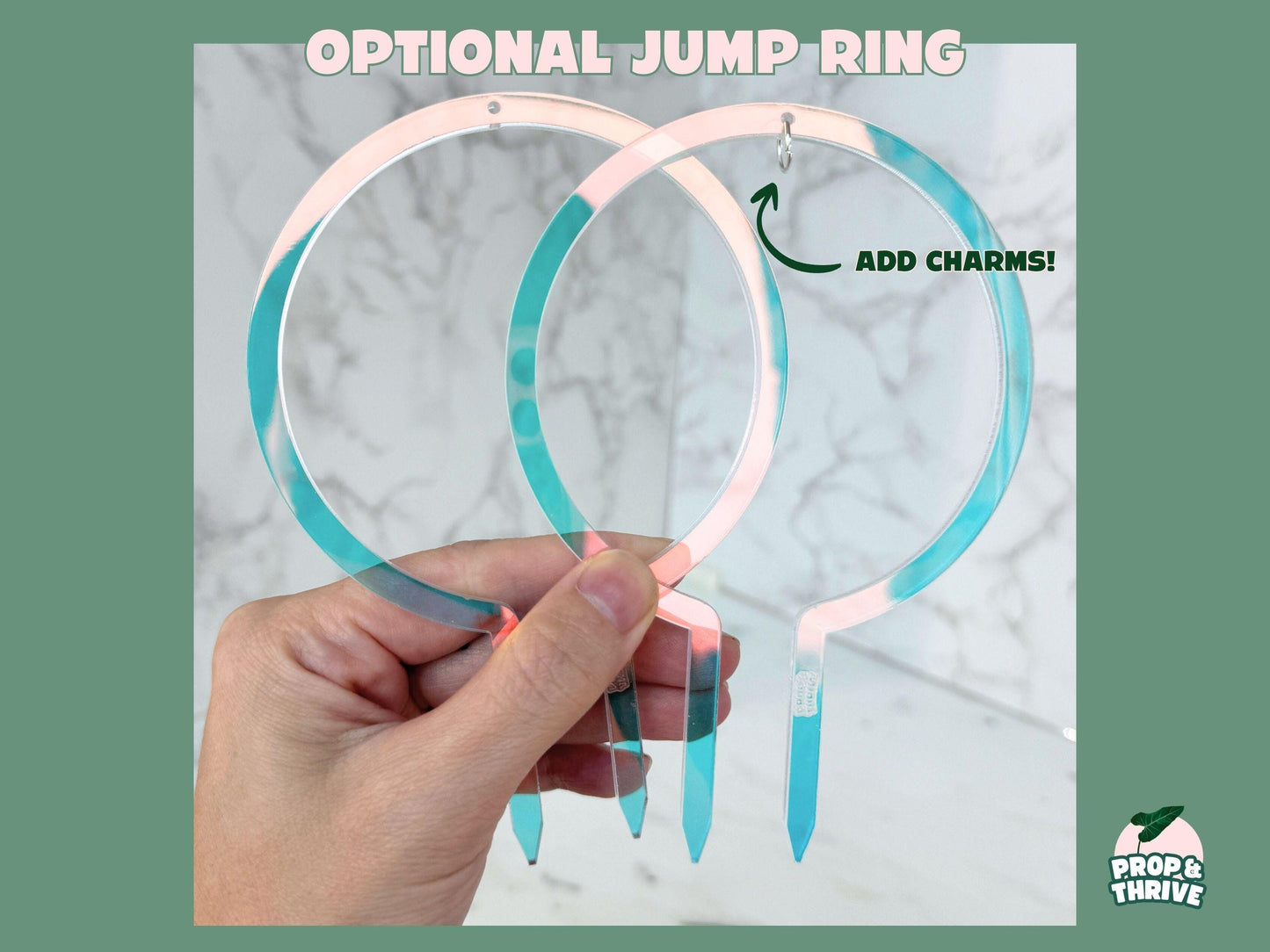 Iridescent Acrylic Round Trellis