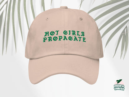 "Hot Girls Propagate" Embroidered Dad Hat